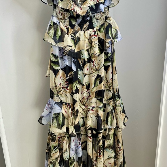 Astr Multicolor Floral Ruffle Maxi Dress - Picture 9 of 11
